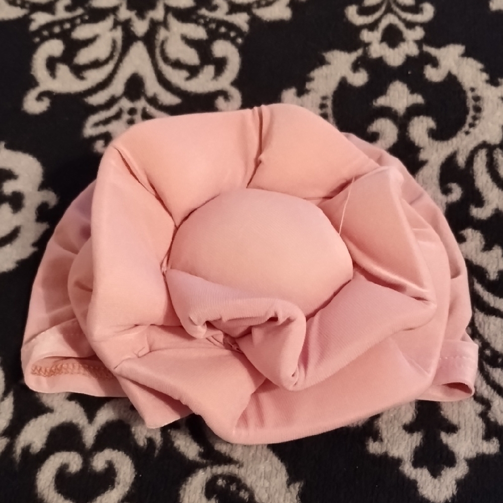 Chic Pink Floral Hat
